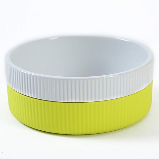 Petlogix Anti-Slip & Anti-Rust Ceramic Feeding Food & Water Pet Bowl for Dog and Cats – Large (15.55cm in Diameter)(Large)