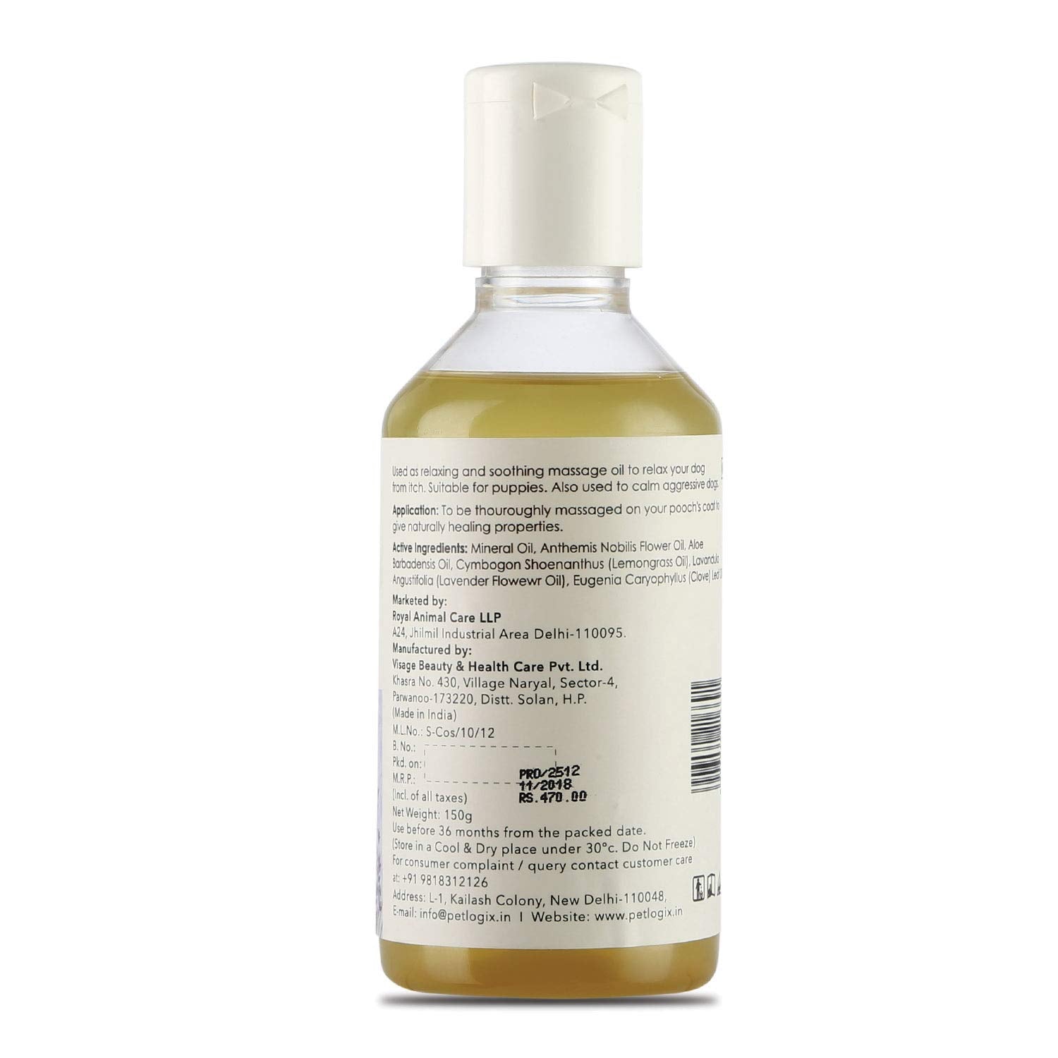 Petlogix Natural Relaxing & Healing Oil