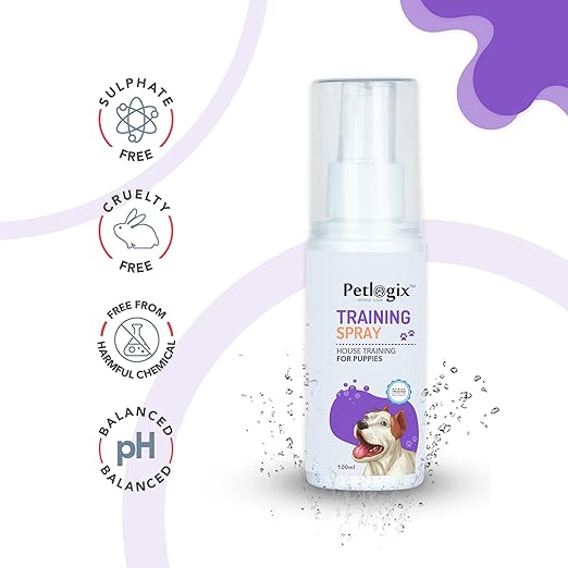 Petlogix Training Spray | Dog & Puppy Behavior Correction Spray | Housebreaking Spray for Dogs | 100g
