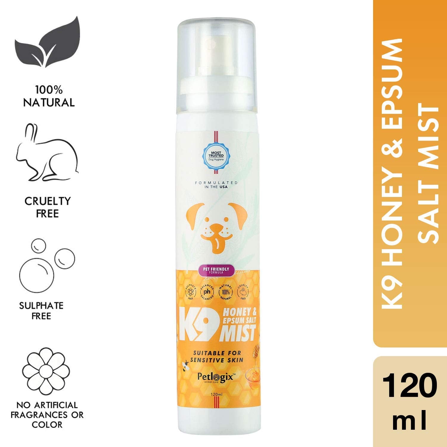 Honey & Epsom Salt K9 Mist ( Odour Control Spray for Sensitive Coat)