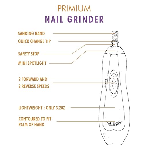 Petlogix Gentle Nail Grinder Battery Paw Trimmer Stress Free Easy Clipper Small Medium Large Dogs, 1 Piece