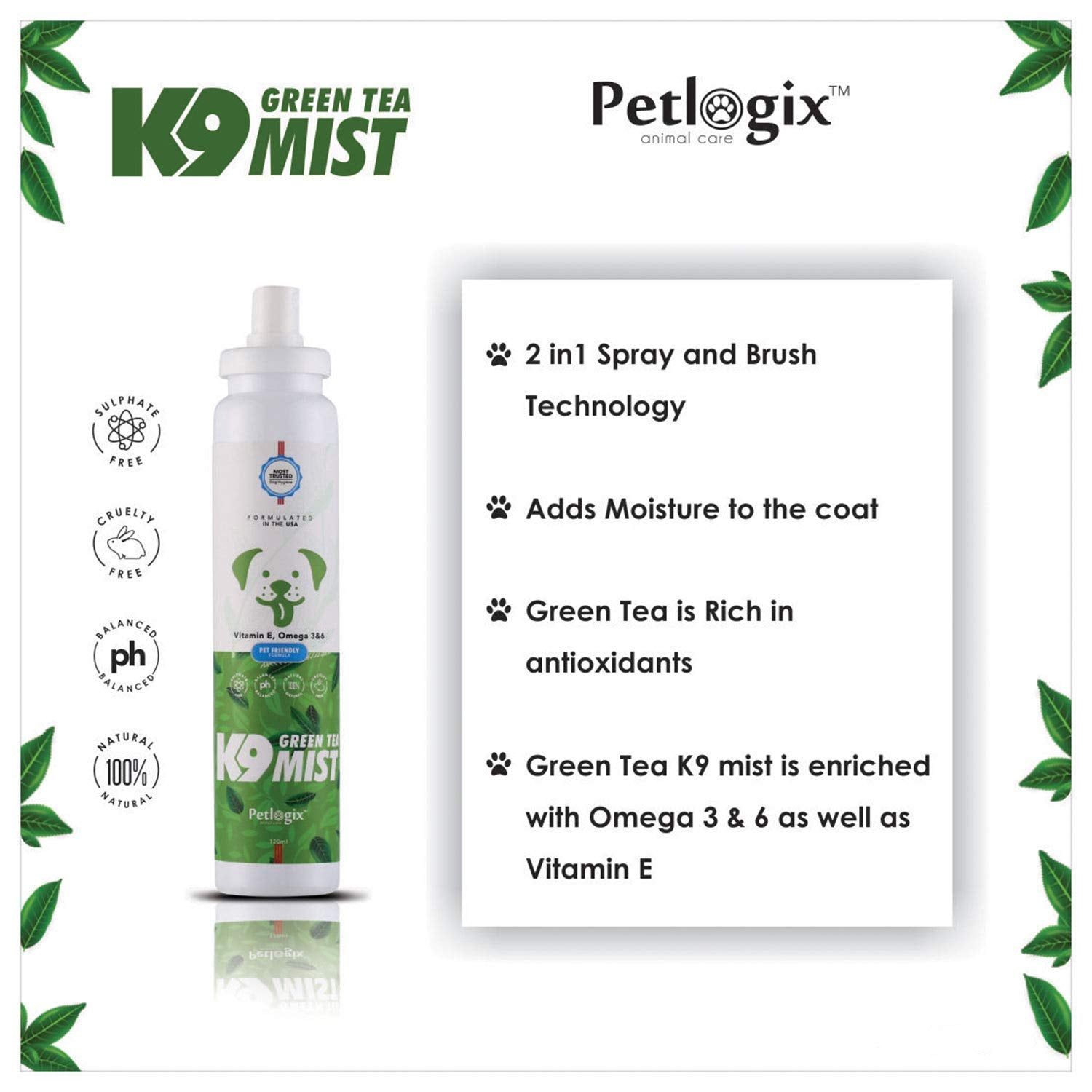 Green Tea K9 Mist ( For Healthy Coat & Hairfall)