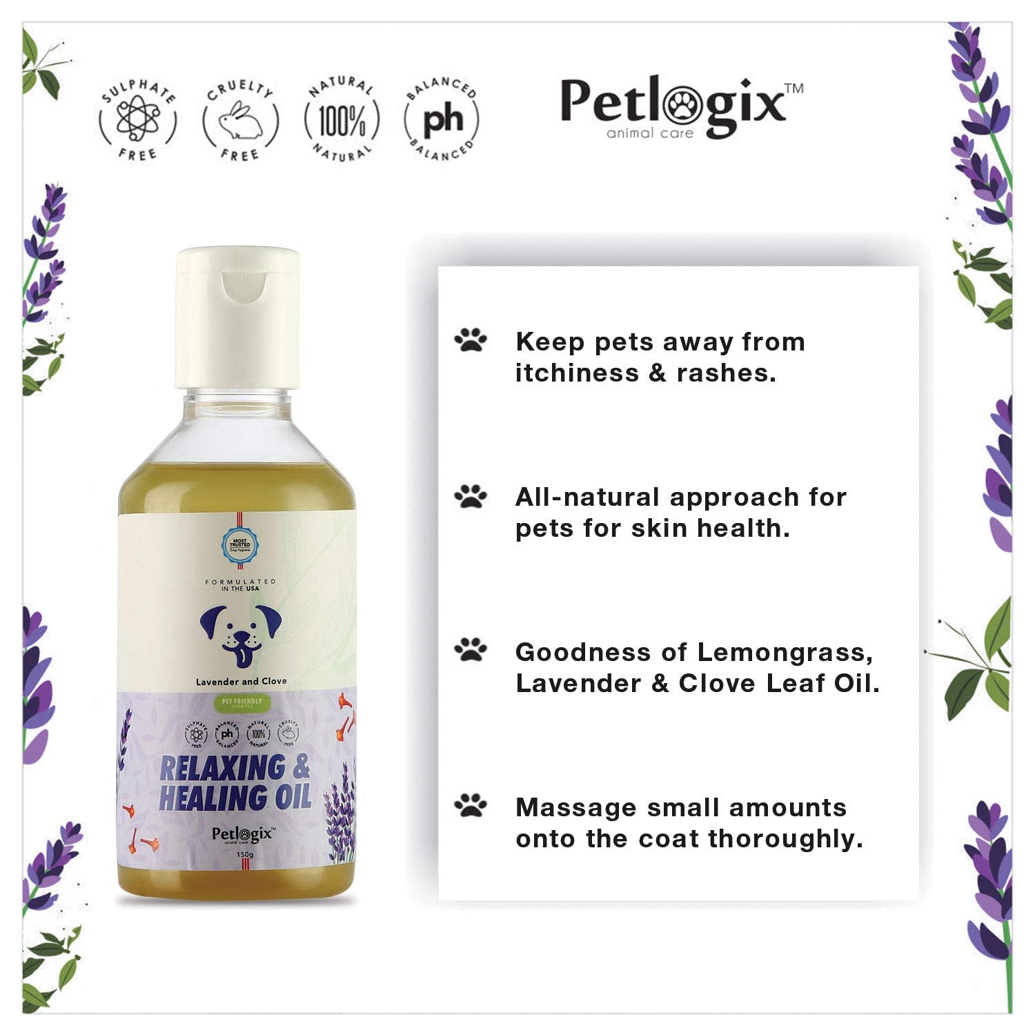 Petlogix Natural Relaxing & Healing Oil