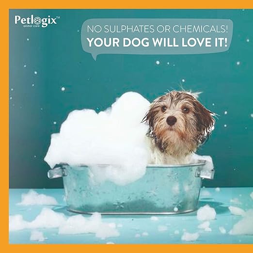 Petlogix Natural Tick & Flea Wash Shampoo Infused with Citronella & Lemongrass Anti Itch Coat Cleanser for Pet Dogs & Cats Mineral Oil, SLS & Paraben Free (5 Litre)