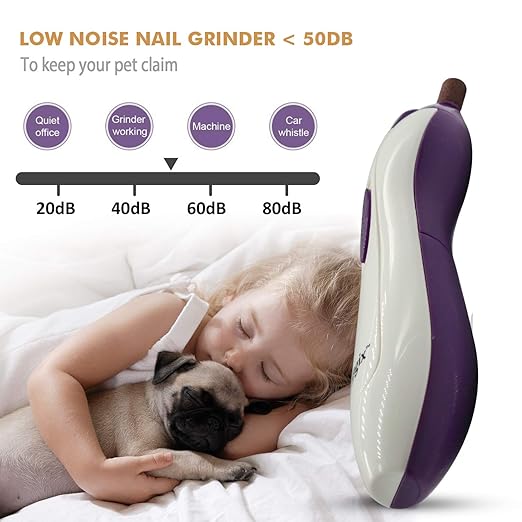 Petlogix Gentle Nail Grinder Battery Paw Trimmer Stress Free Easy Clipper Small Medium Large Dogs, 1 Piece