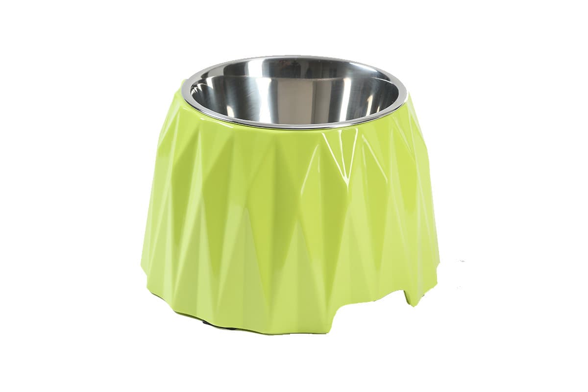 Petlogix 2-in-1 Rust Resistant Stainless Steel Universal Food Feeding Bowl & Water Feeding Bowl Non- Kidding Food Bowl for Dogs & Cats (14 cm in Diameter)