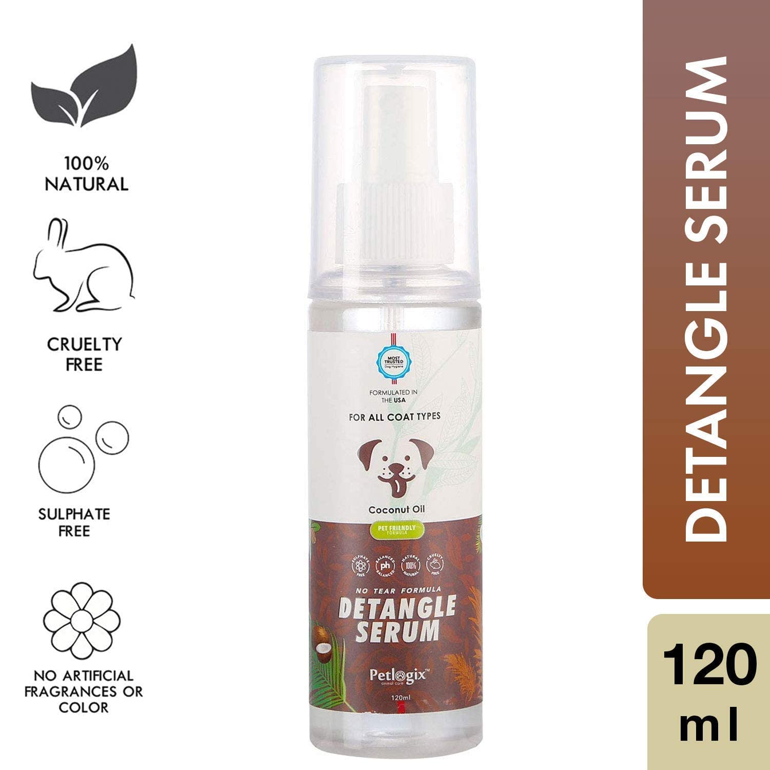 Petlogix 4 in 1 The After Care Kit Pawfect Butter Detangle Serum Green Tea K9 Mist Breath Freshener Spray for Dogs and Puppies