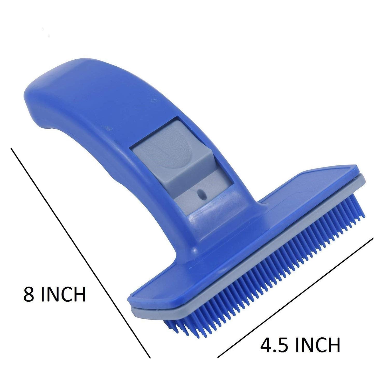 Petlogix Self Cleaning Pet Slicker Brush Dog, Puppy & Cat Hair Grooming Brush Fur Shedding Comb for Loose Undercoat, Mat and Tangle Removal (Color May Vary)