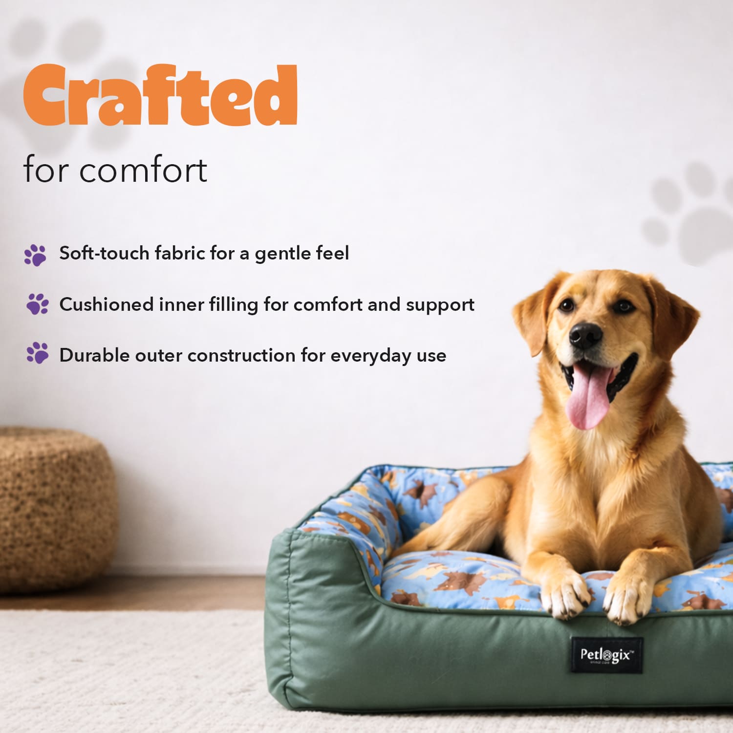 Cozy Farm Animal Bed - Cotet Textile Fabric