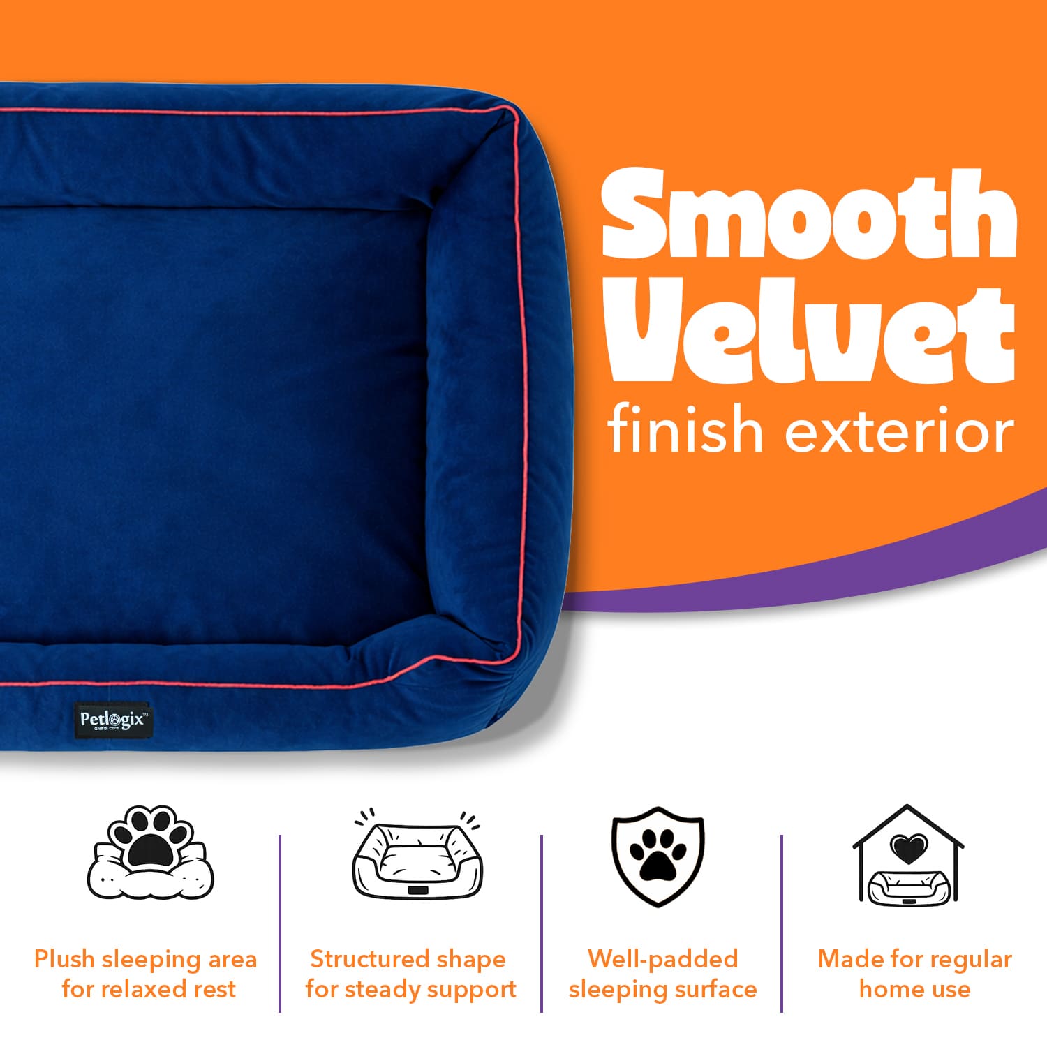 Cozy Velvet Bed - Niting Fabric