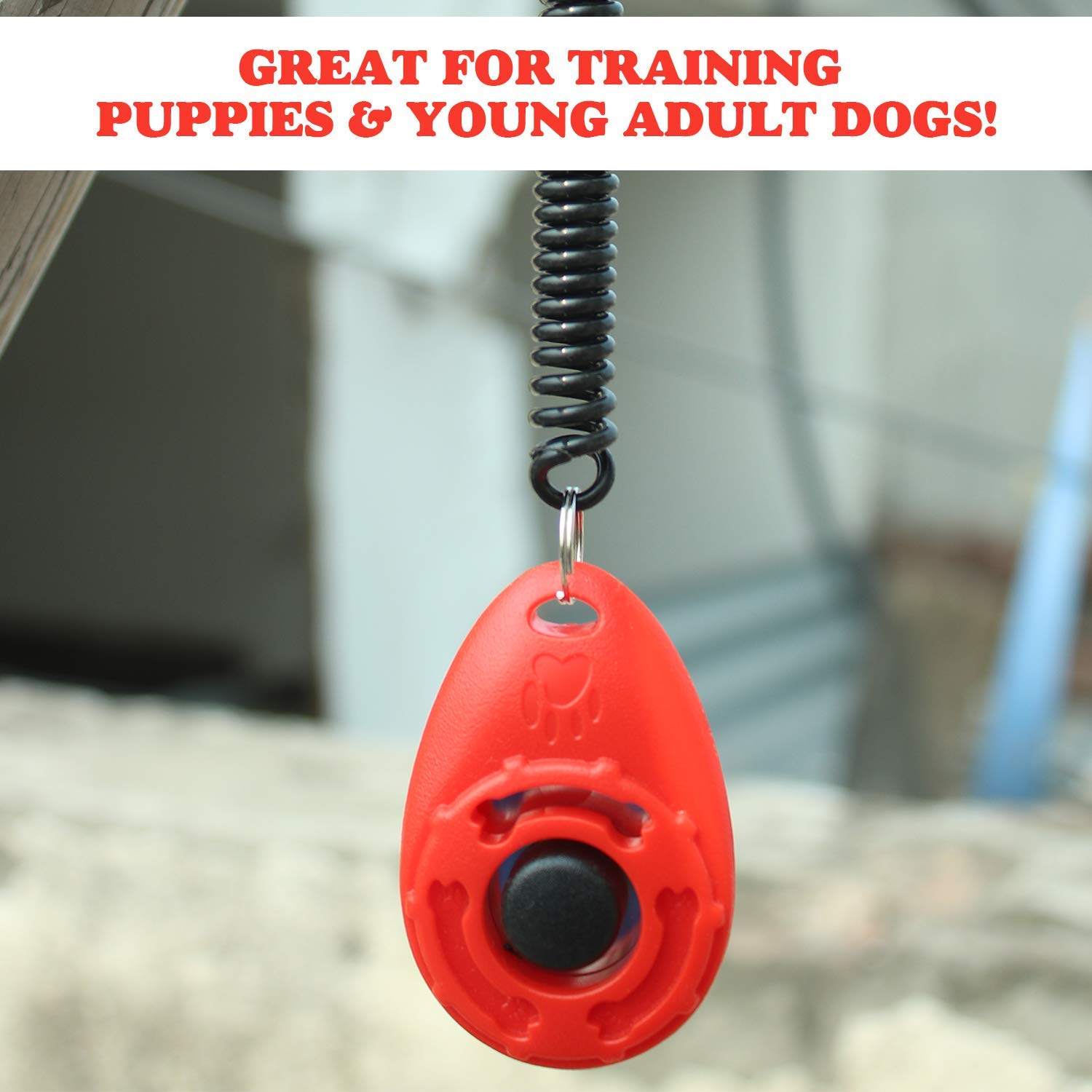 Petlogix Dog Puppy Training Clicker with Wrist Strap