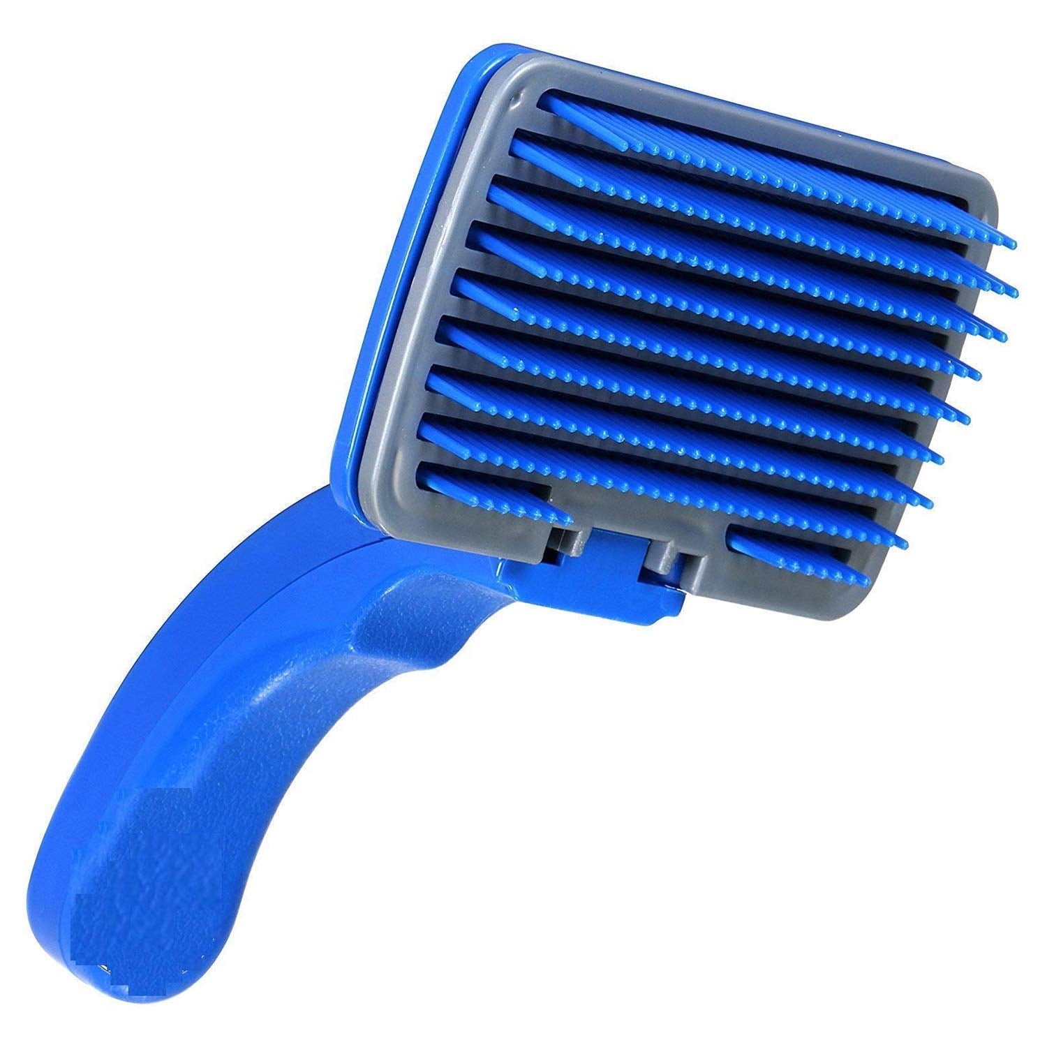 Petlogix Self Cleaning Pet Slicker Brush Dog, Puppy & Cat Hair Grooming Brush Fur Shedding Comb for Loose Undercoat, Mat and Tangle Removal (Colour May Vary)